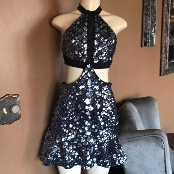 Express Fancy Formal Sequin Dress Taylor Swift Met Gala - Picture 1 of 10